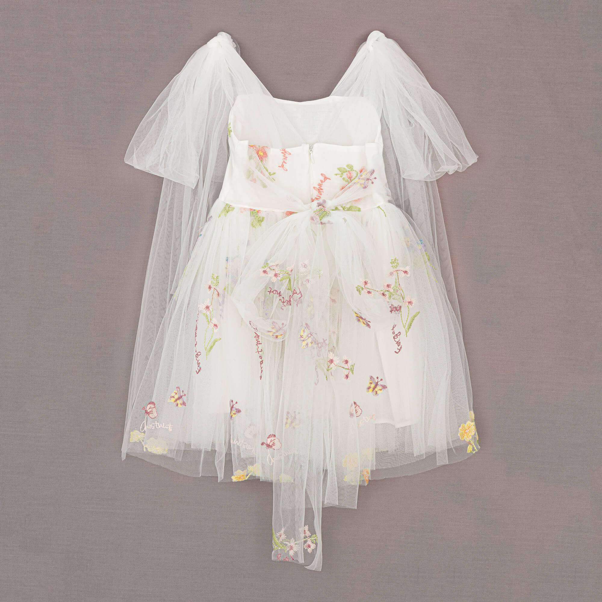 Rear Detailing on Embroidered Dress