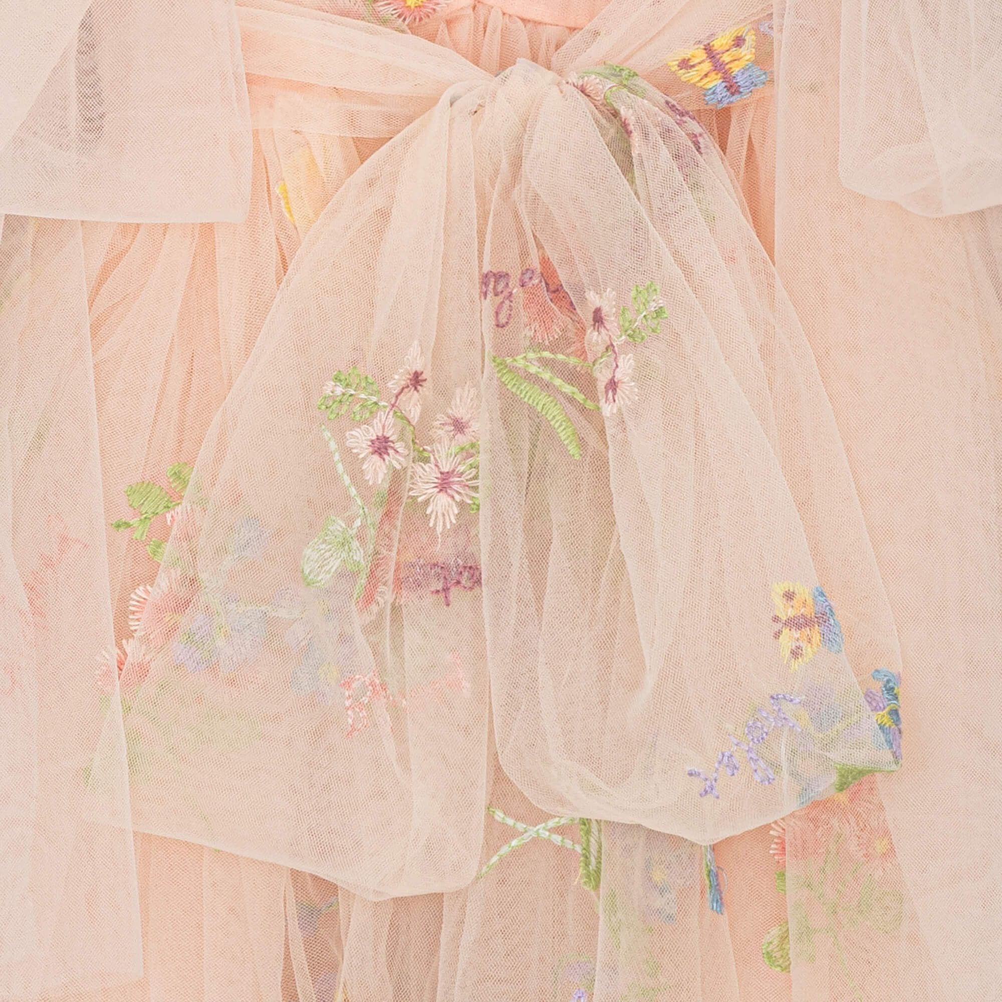 Close up of tulle detail