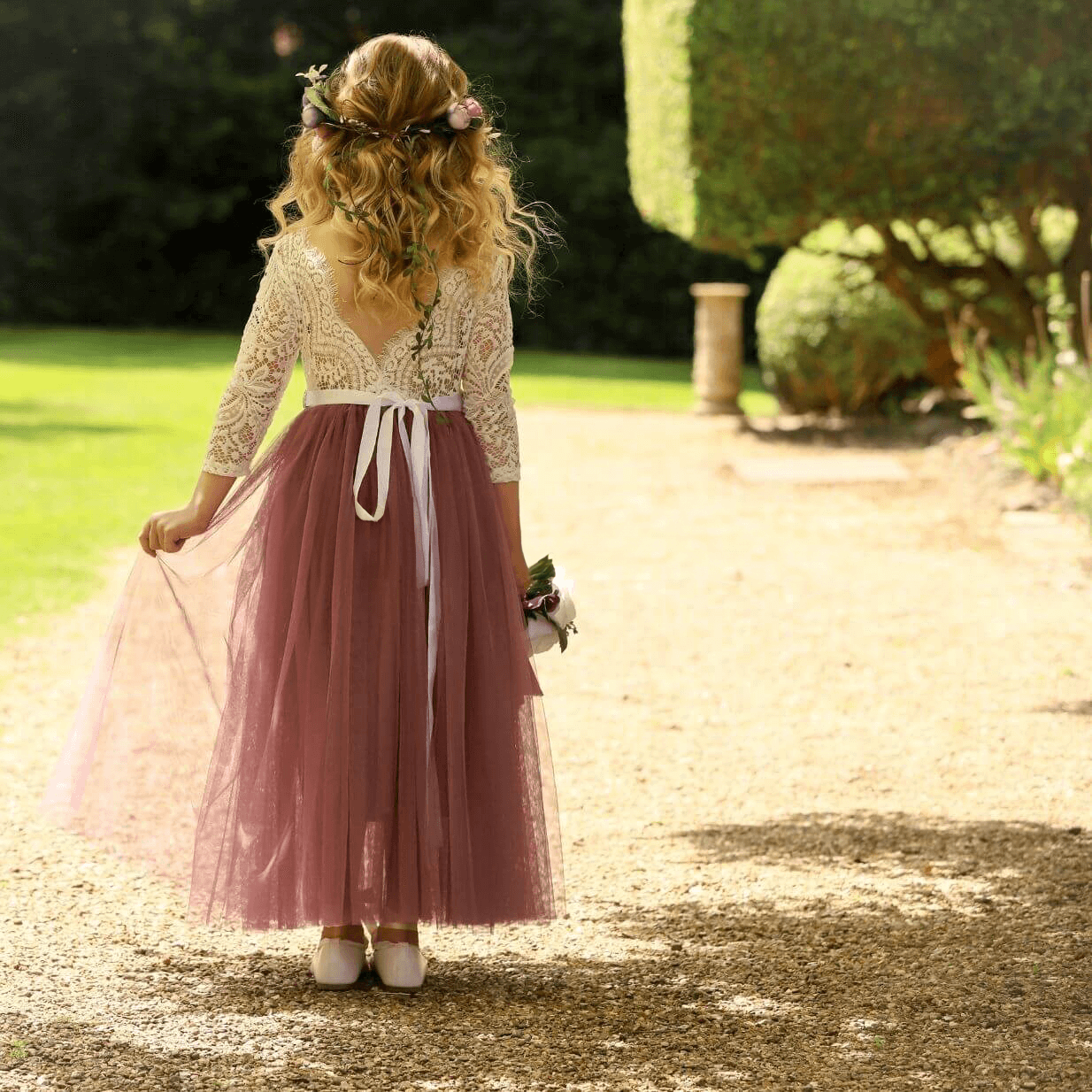 Bohemian Classic Long Sleeve Dress - Heather
