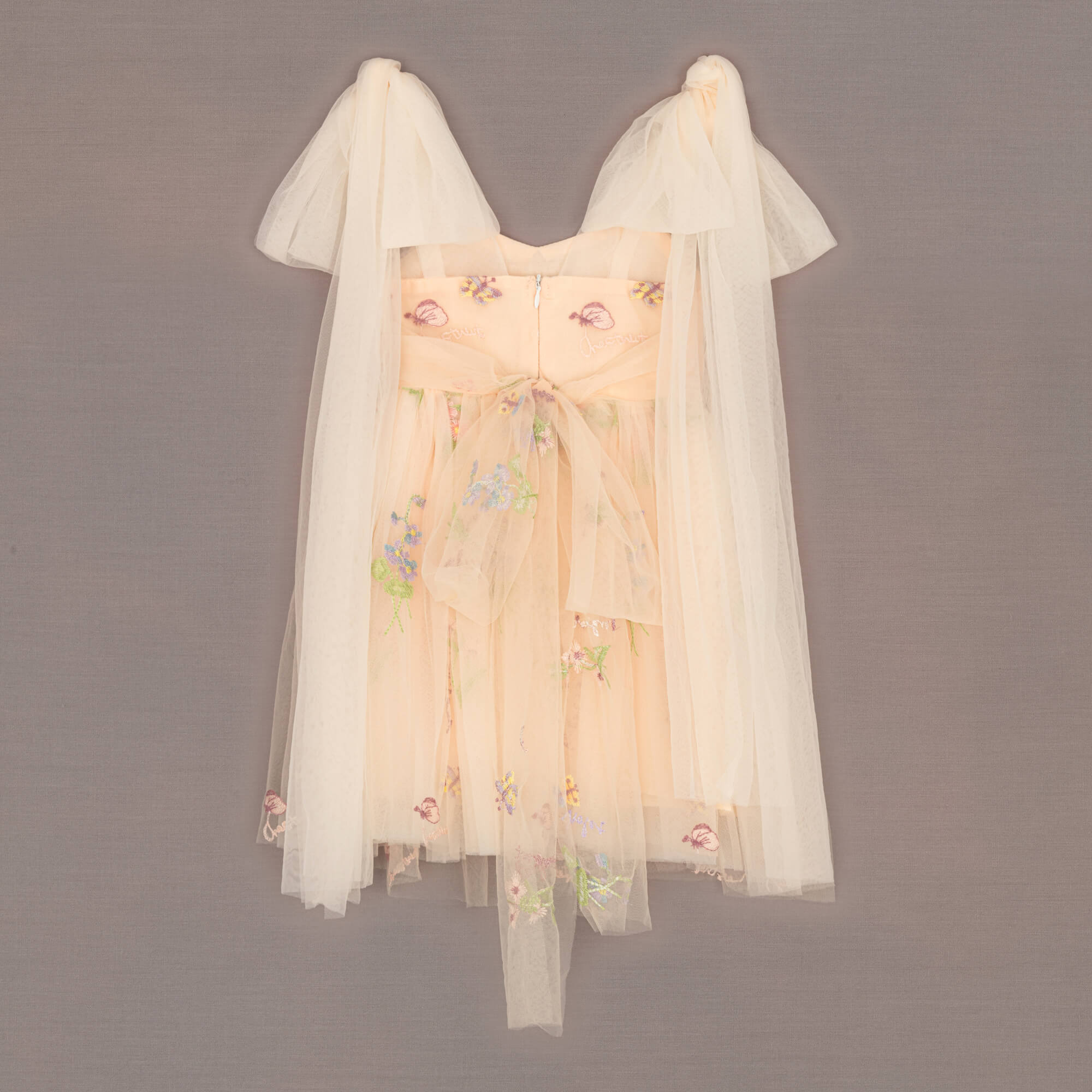rear design of angel dress
