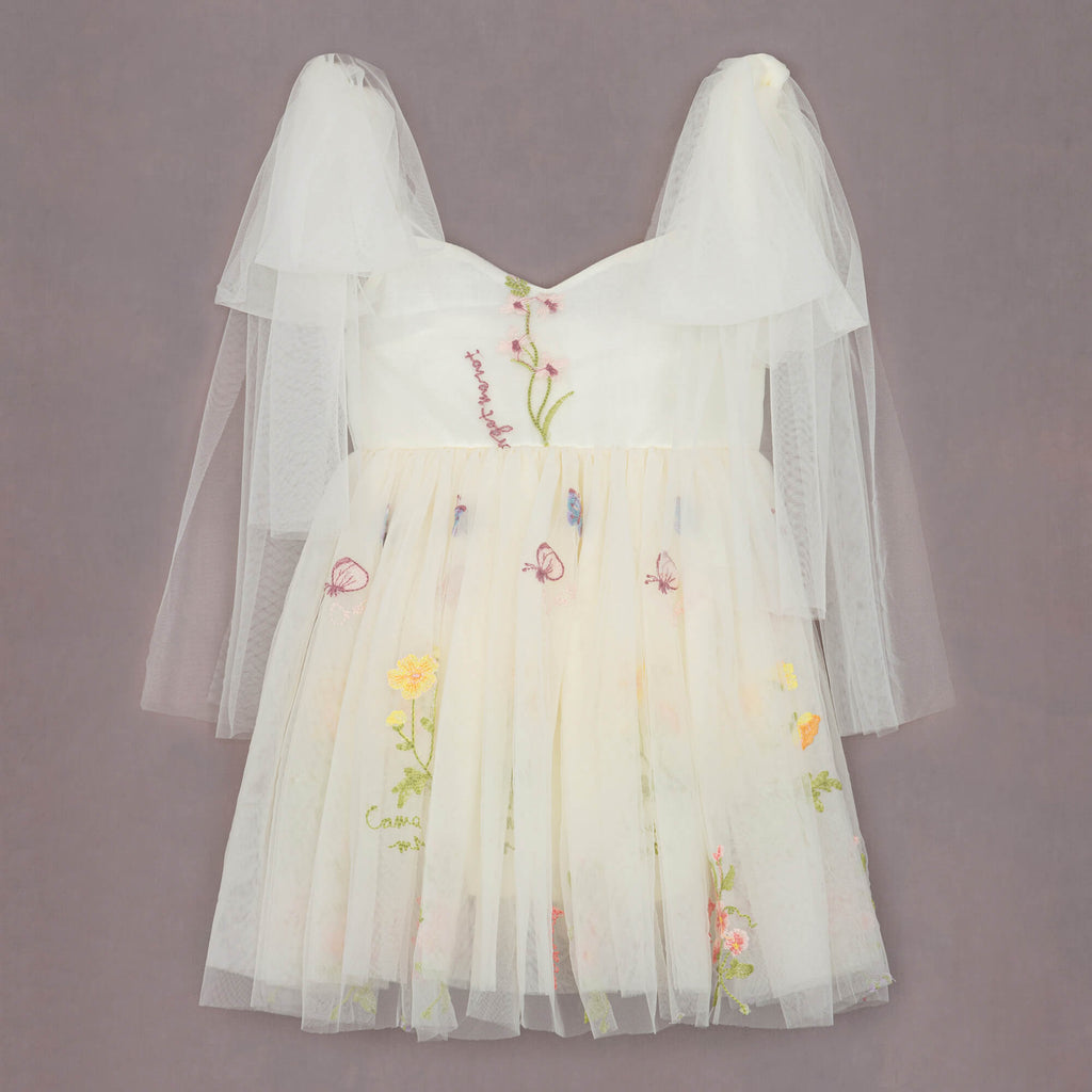 baby girls angel embroidered dress