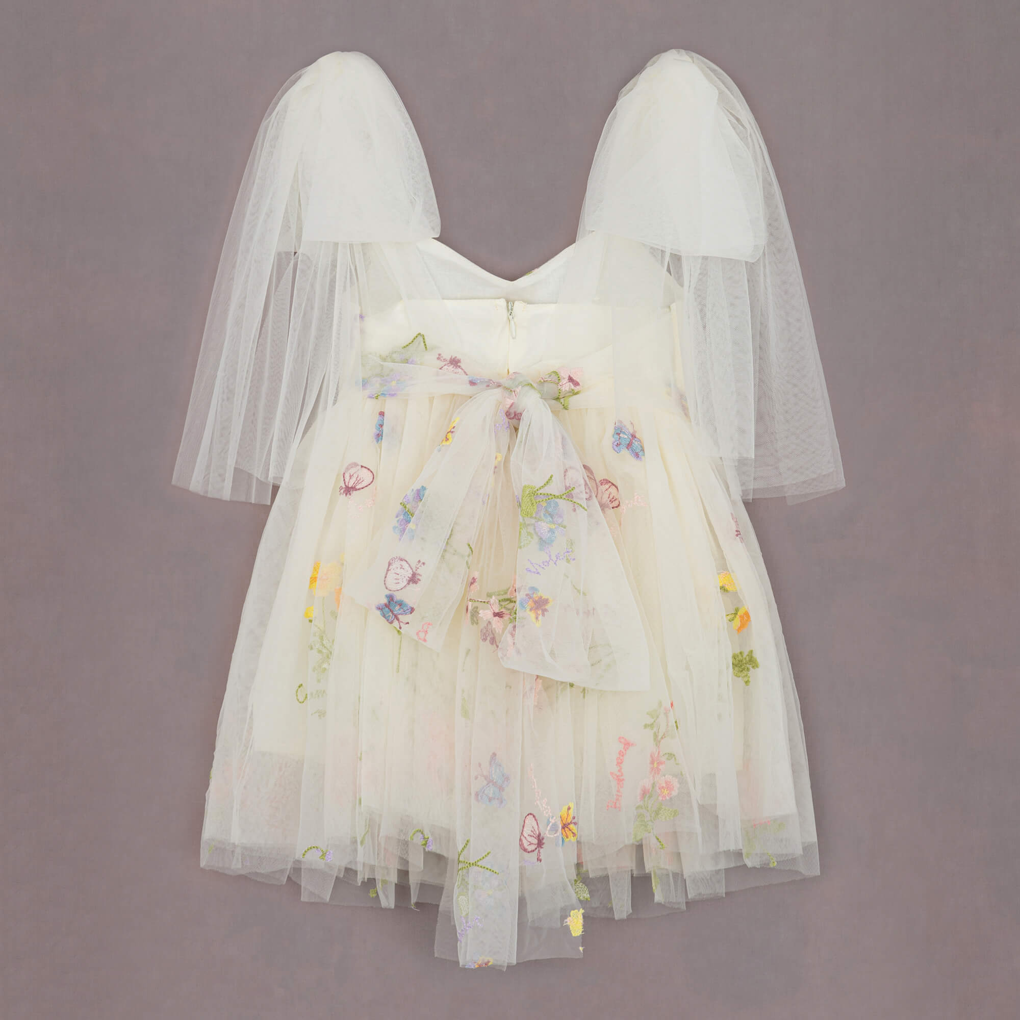 baby girls angel embroidered dress
