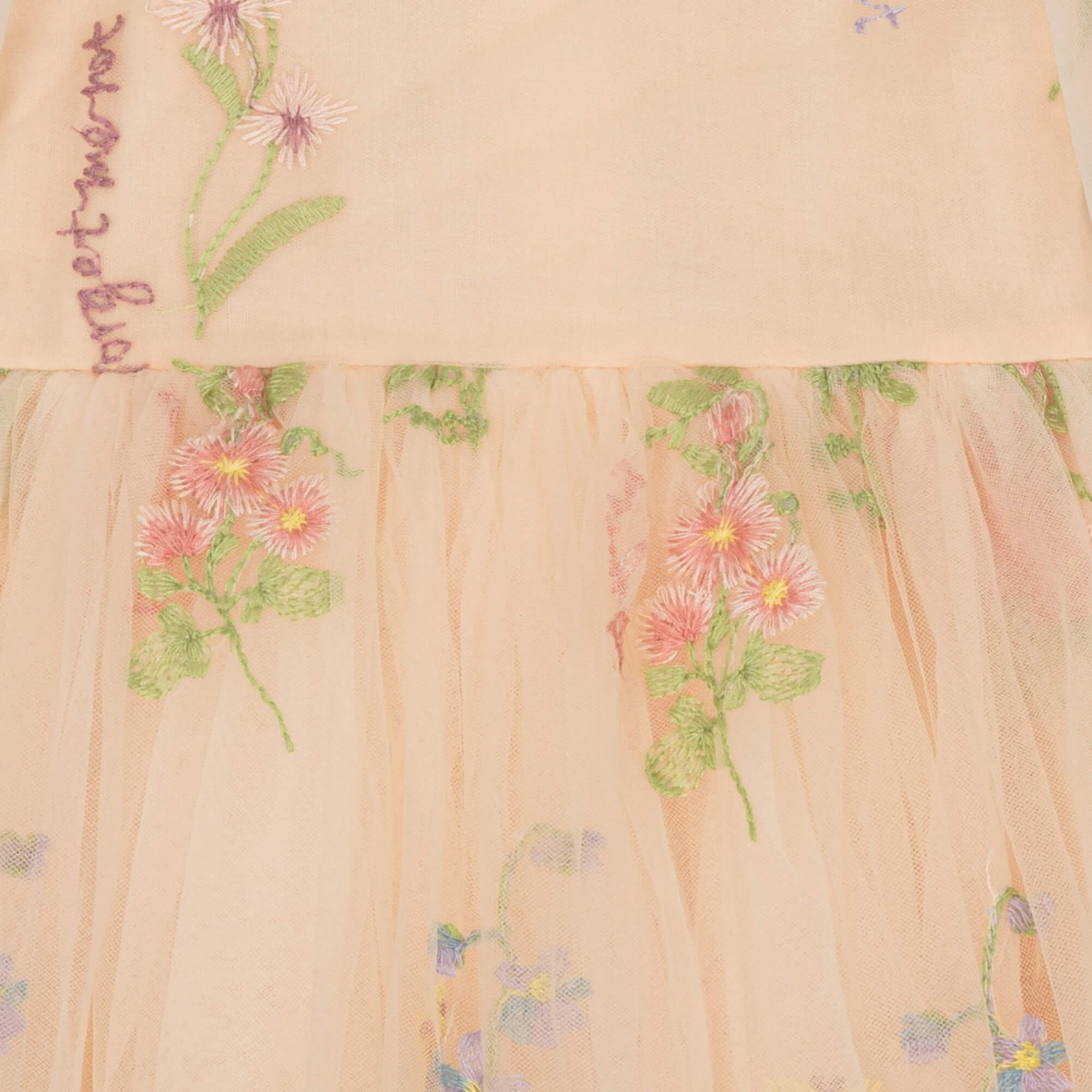 close up colour tulle