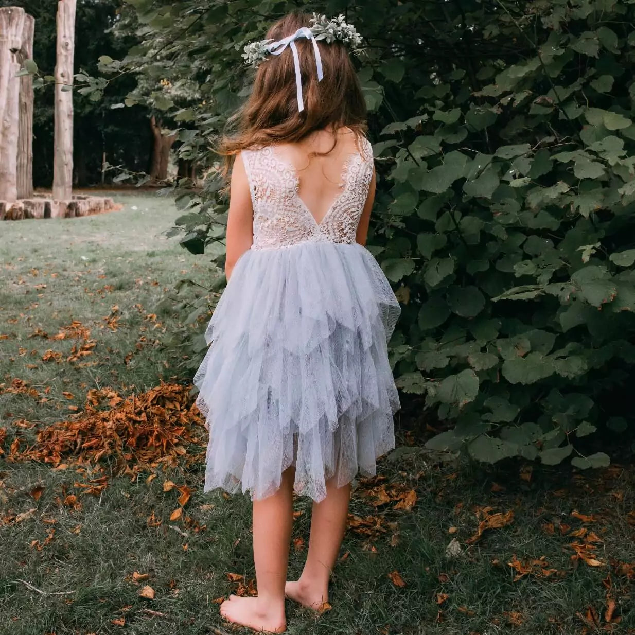 girl wearing silver dress
