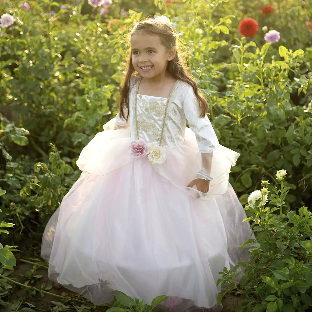 young girl playing Princess