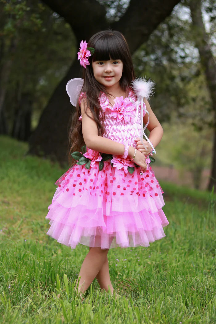 Young girl modelling dress