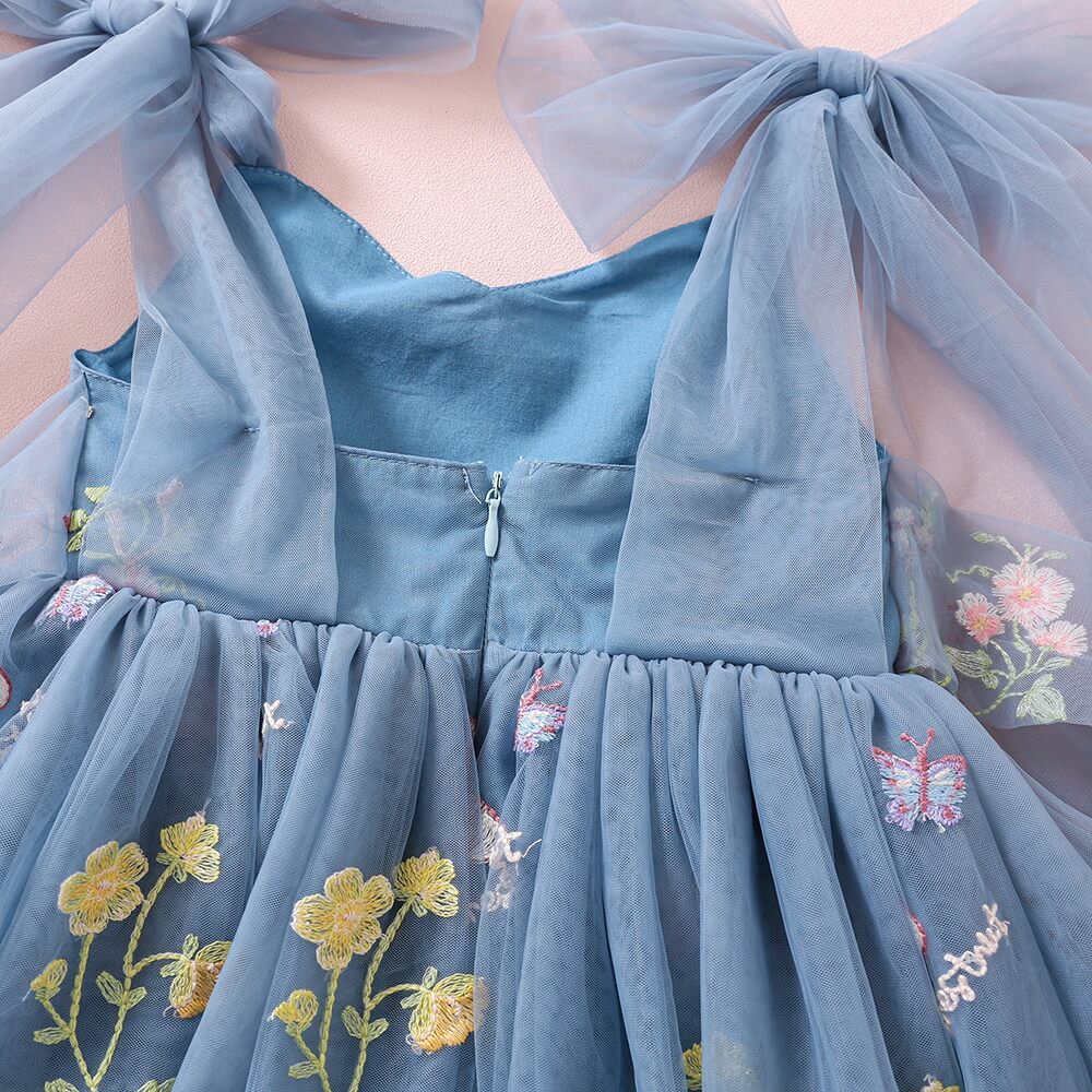 close up of straps and emvbroidery