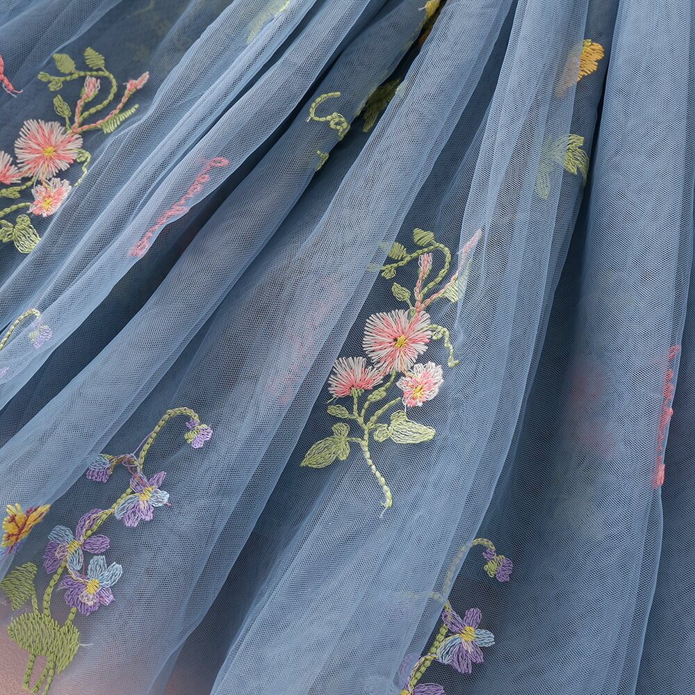 close up of tulle and colour