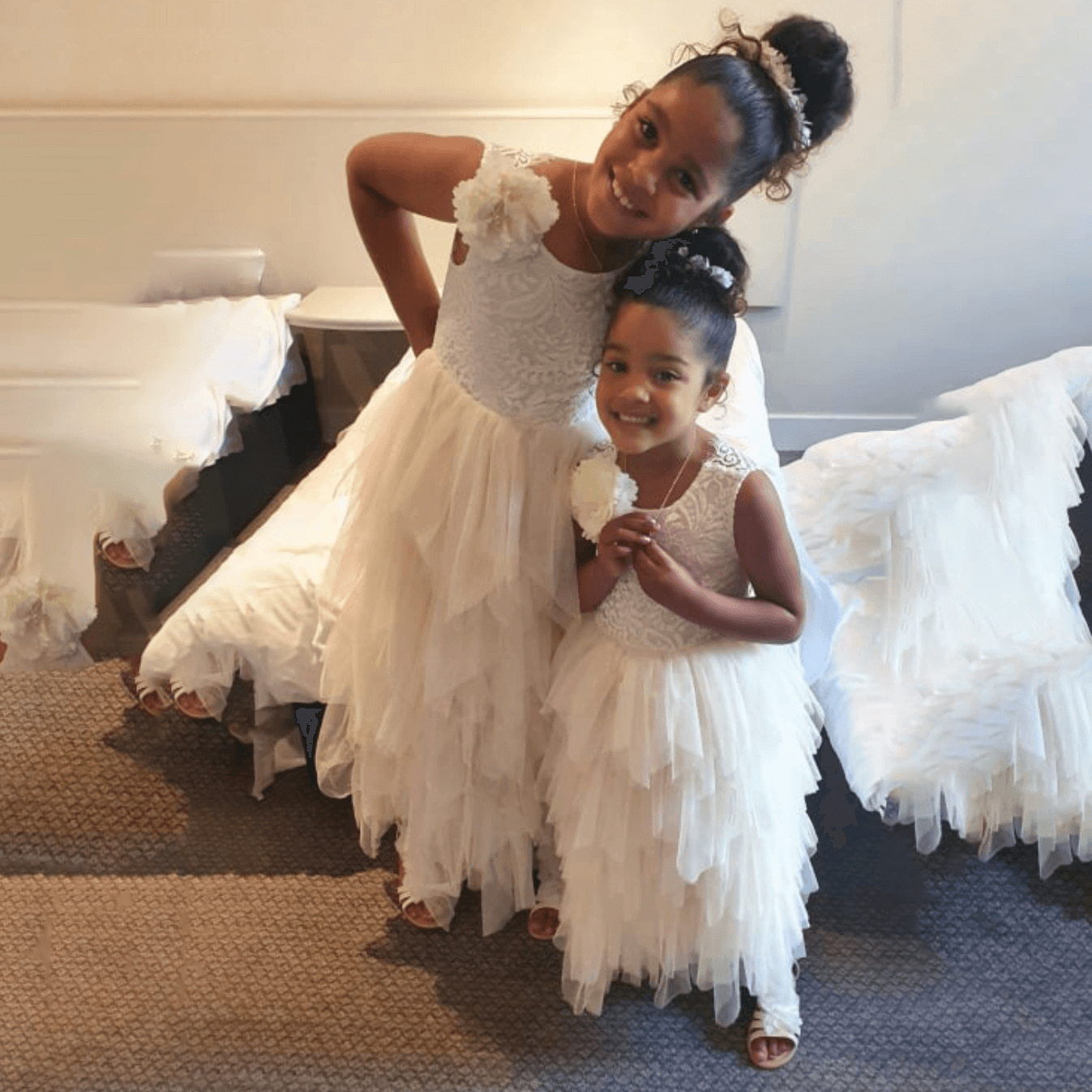 Young flower girls in Bohemian Spirit Dresses