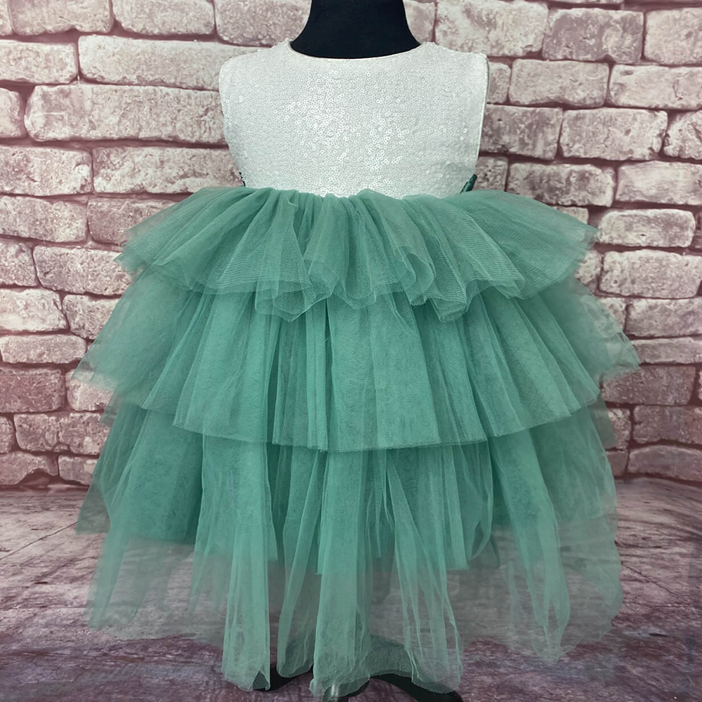 Darcy Occasion Dress in sage green