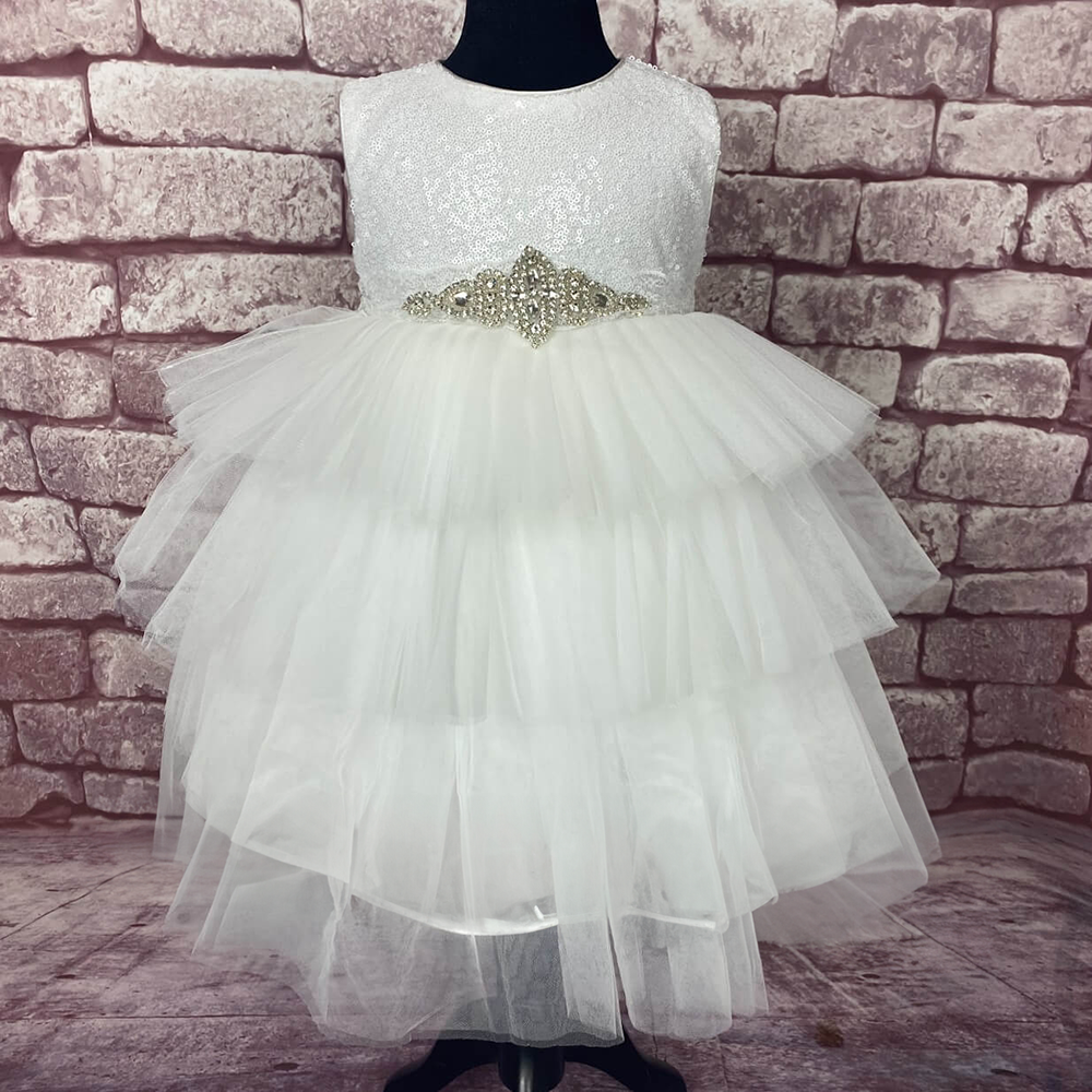 Darcy Occasion Dress in white