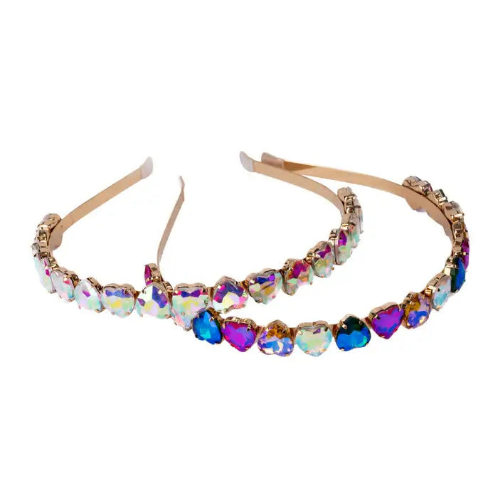 pair of diamante headbands