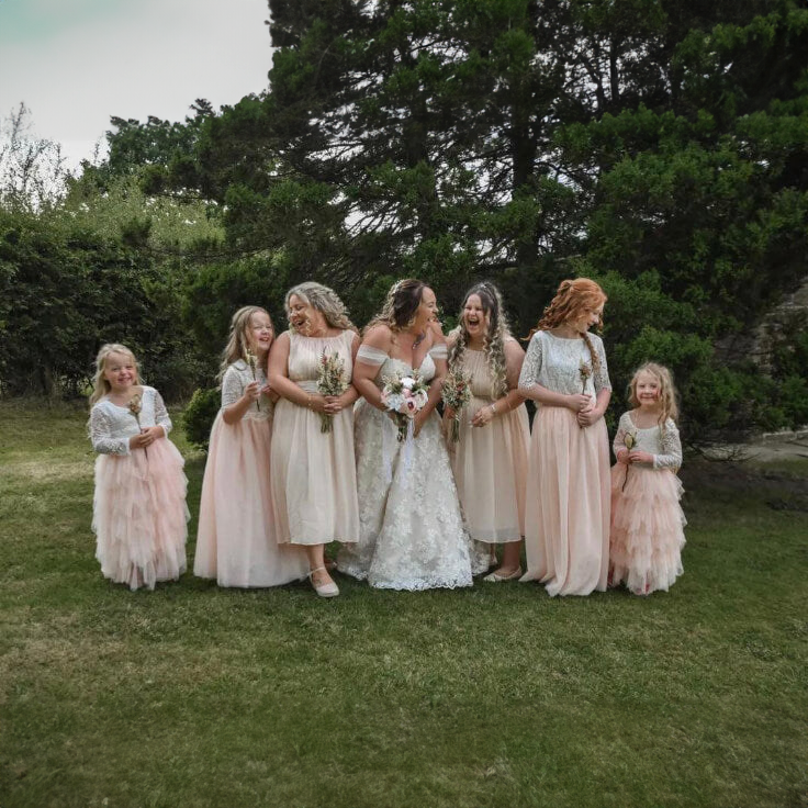 ladies at a wedding
