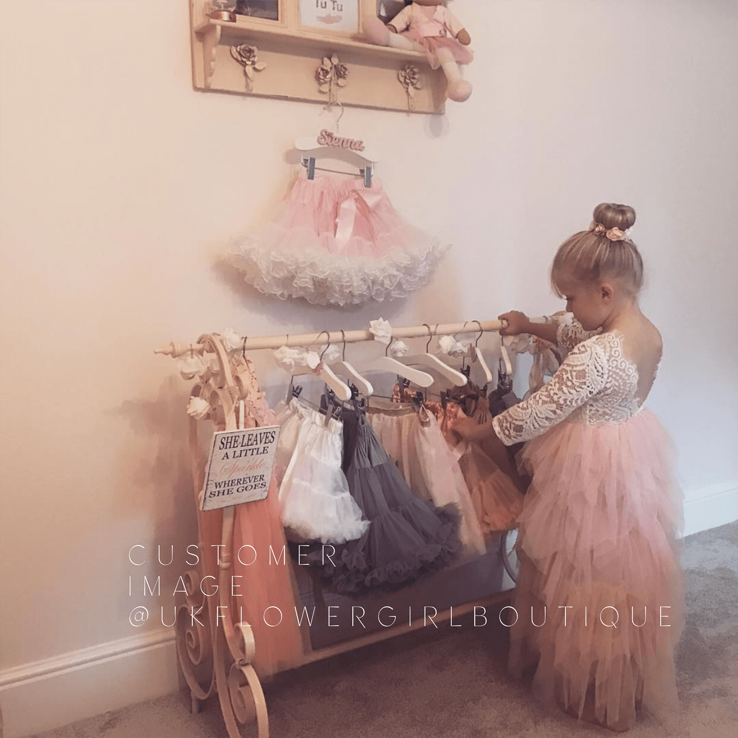 Bohemian Spirit Dress - Blush - UK Flower Girl Boutique