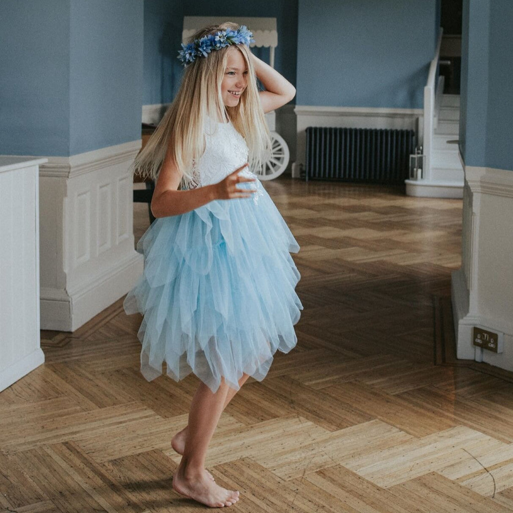 girl swirling in dress