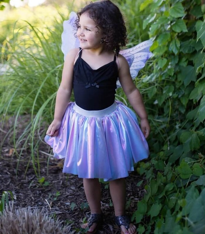 child playing dress up