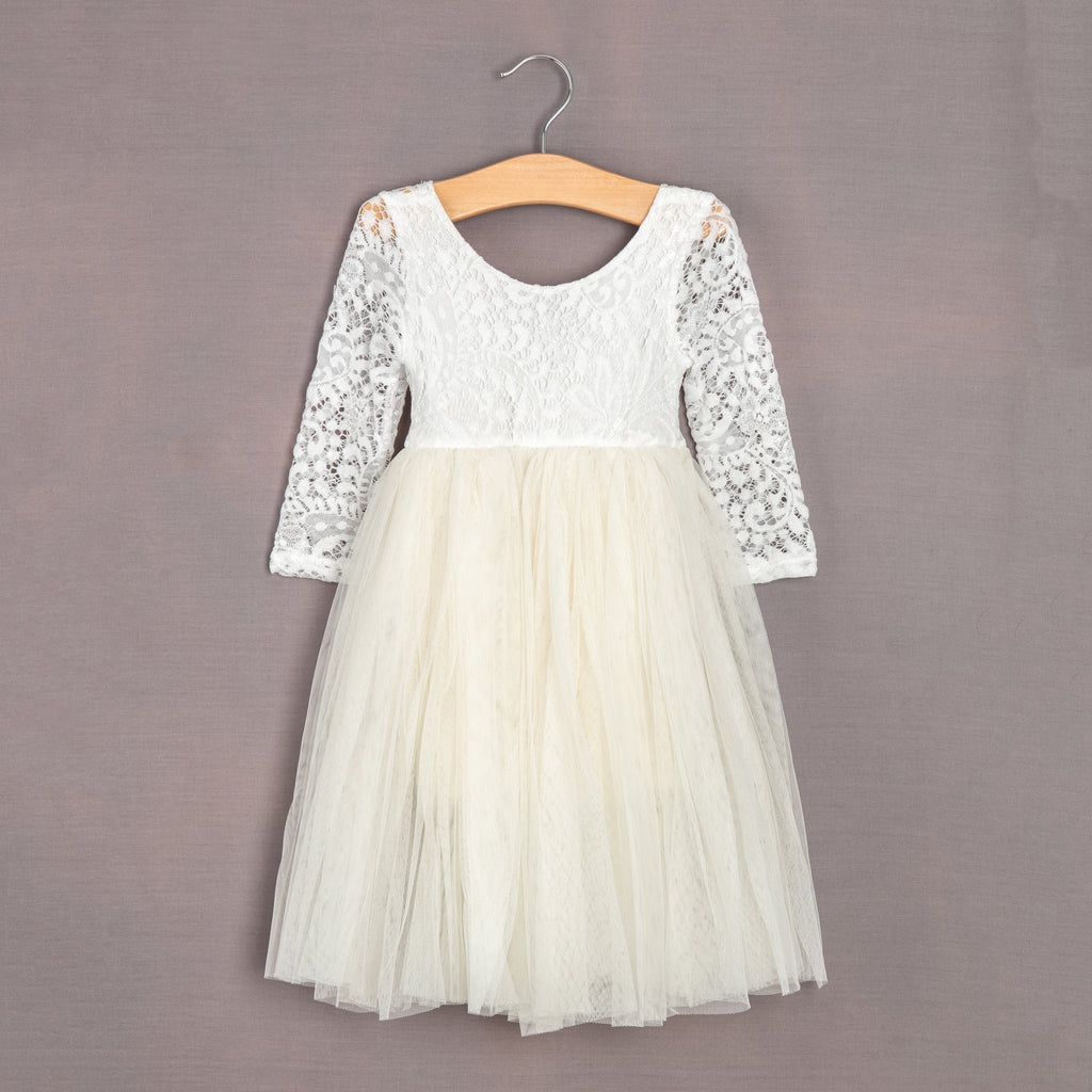 ivory flower girl dress