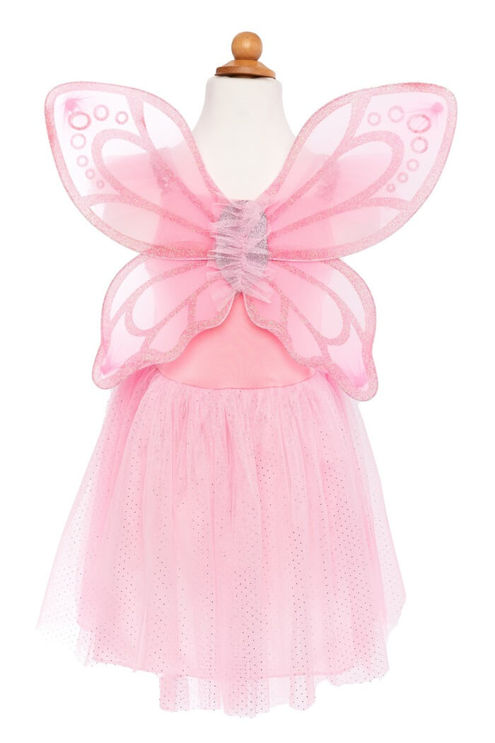 rear pink sequin fairy dress