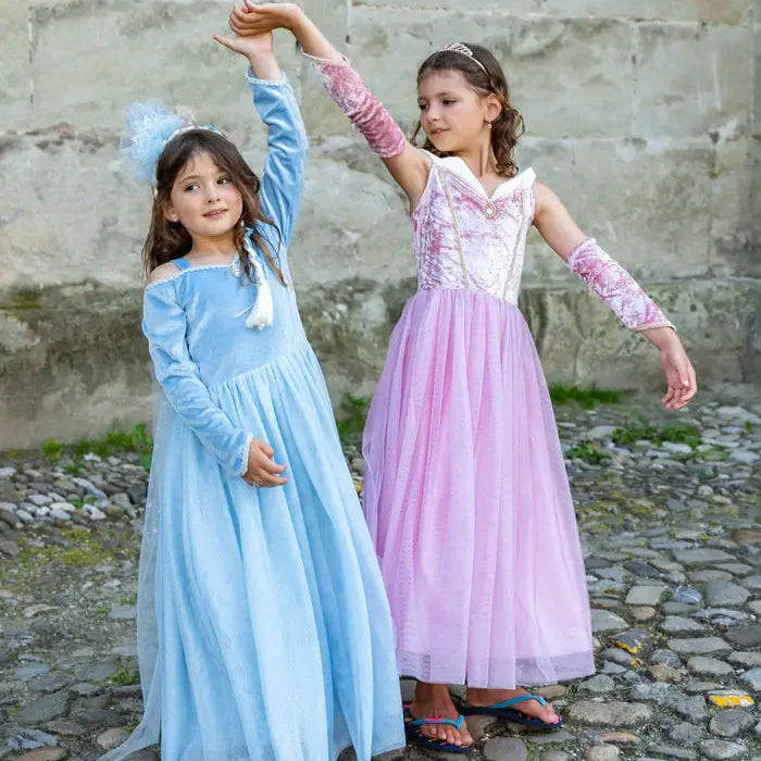 Girls playing as princesses