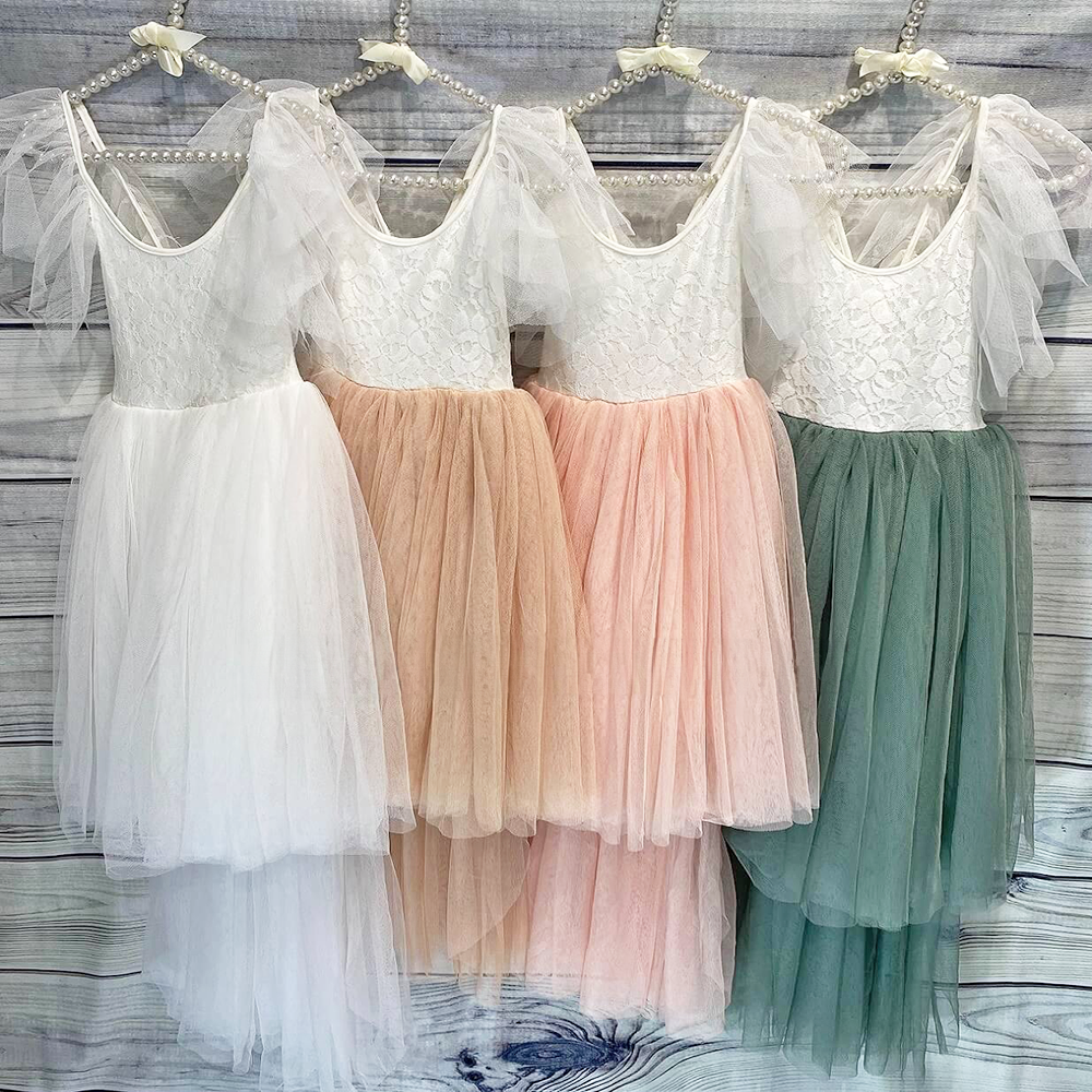 Bohemian flower girl dresses