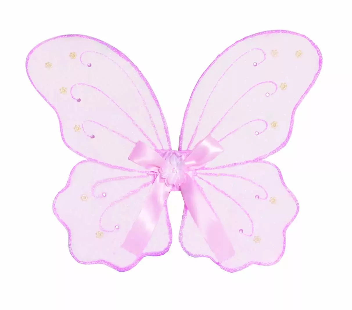 Pale Pink Organza Fairy Wings
