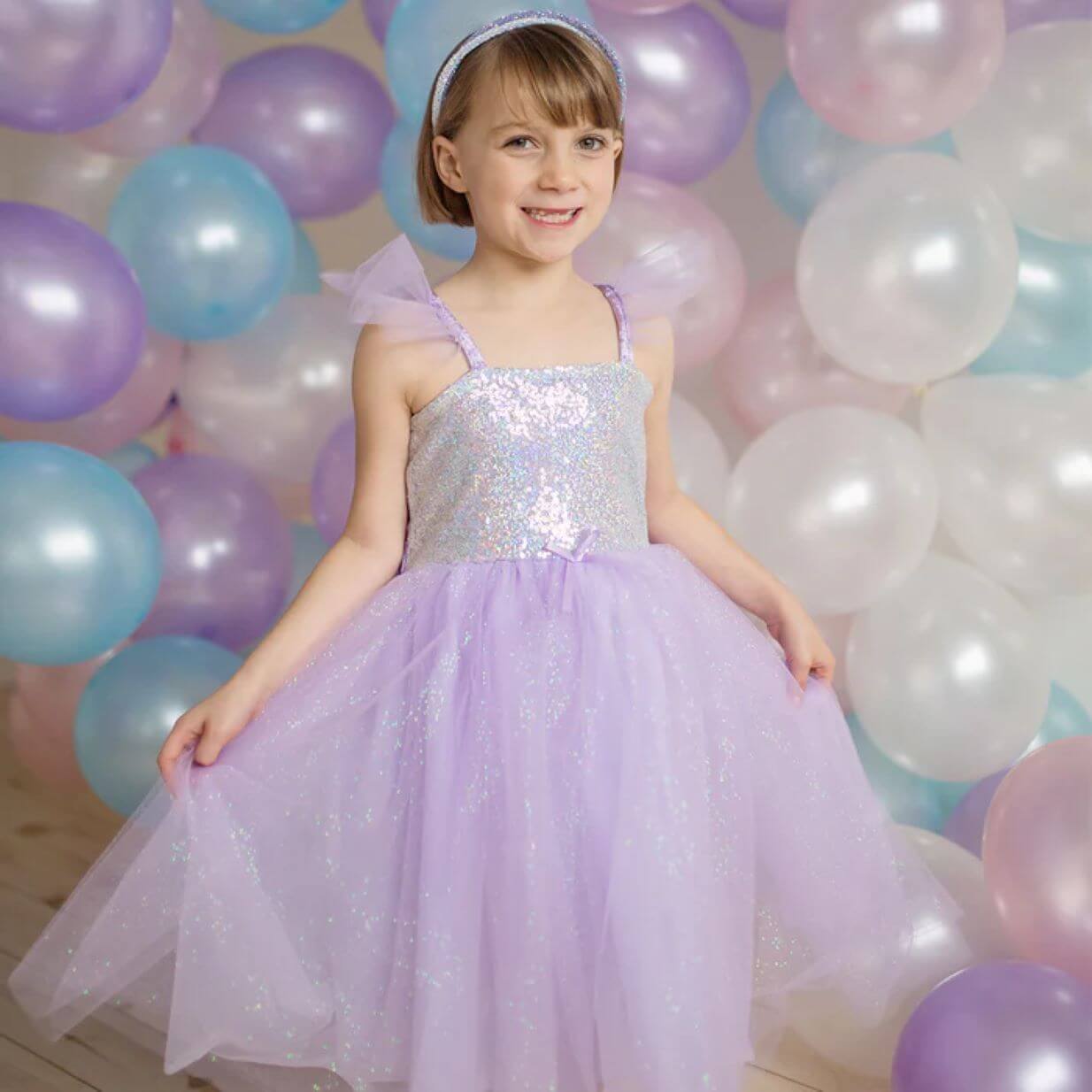 Sequins Fairy Princess Dress - Lilac