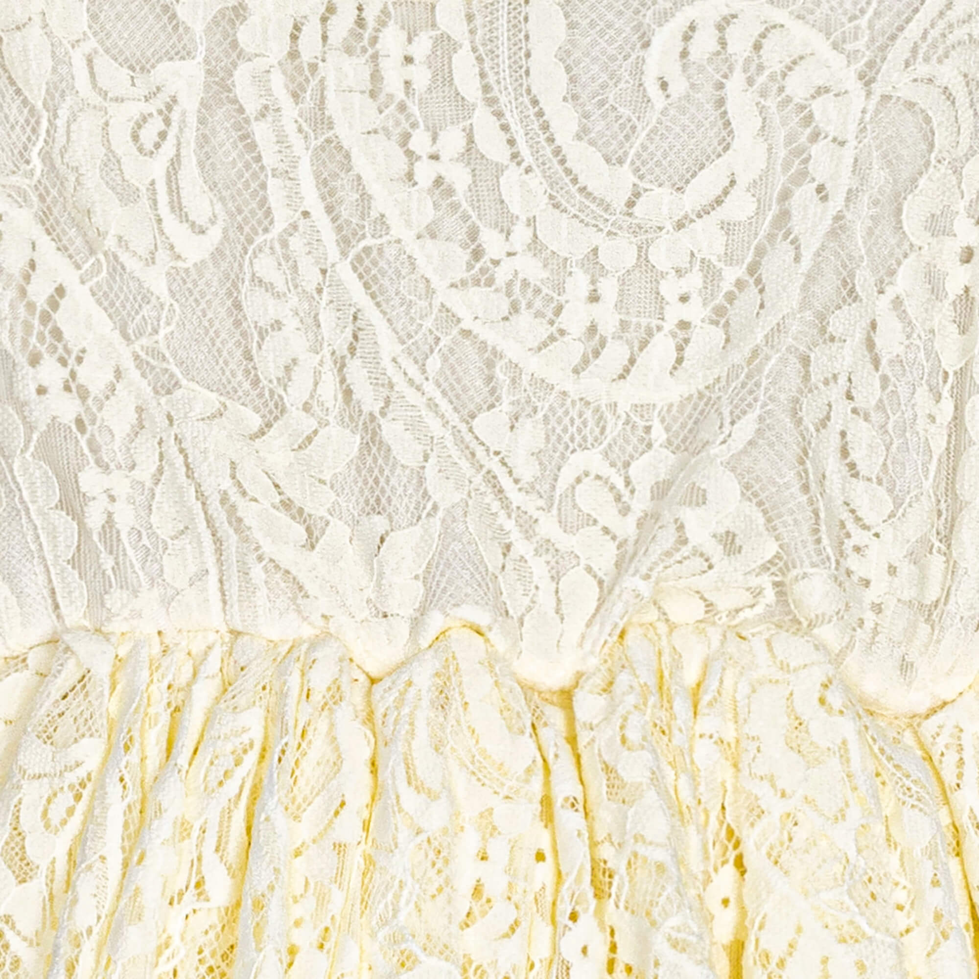 close up waistline gathering detail