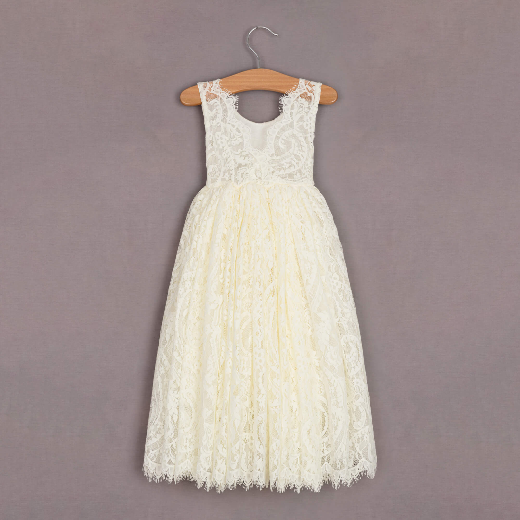 beautiful rear detailing on the dress