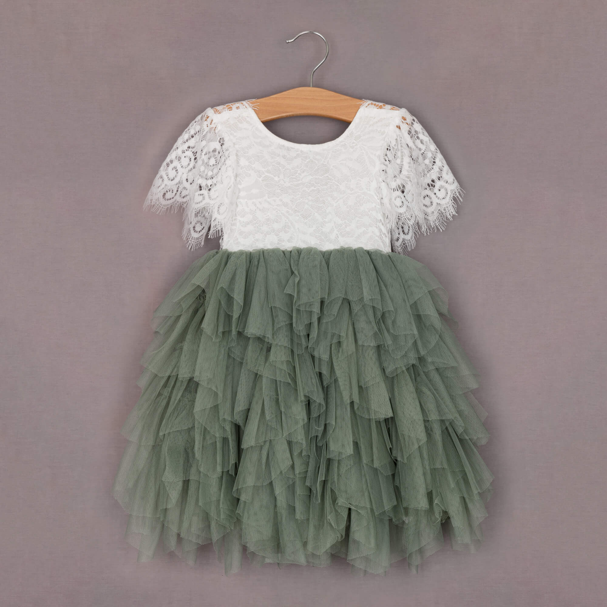 Baby girls dress on hanger