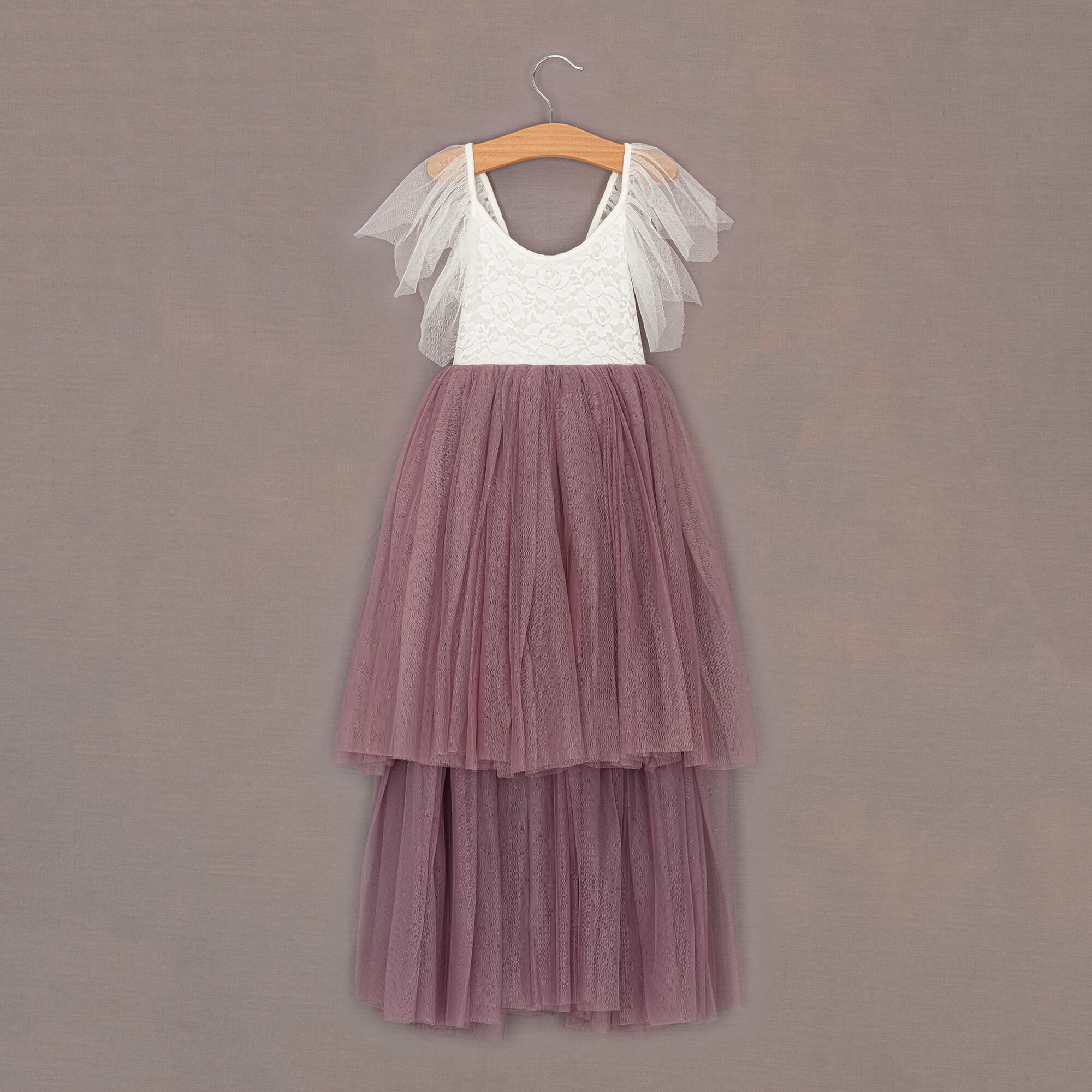 Heather tulle butterfly style dress