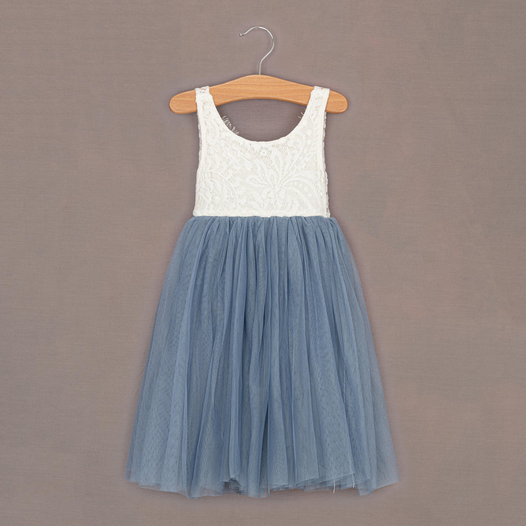 Dusty Blue sleeveless style dress