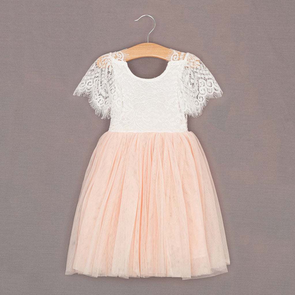 pretty blush tea dress