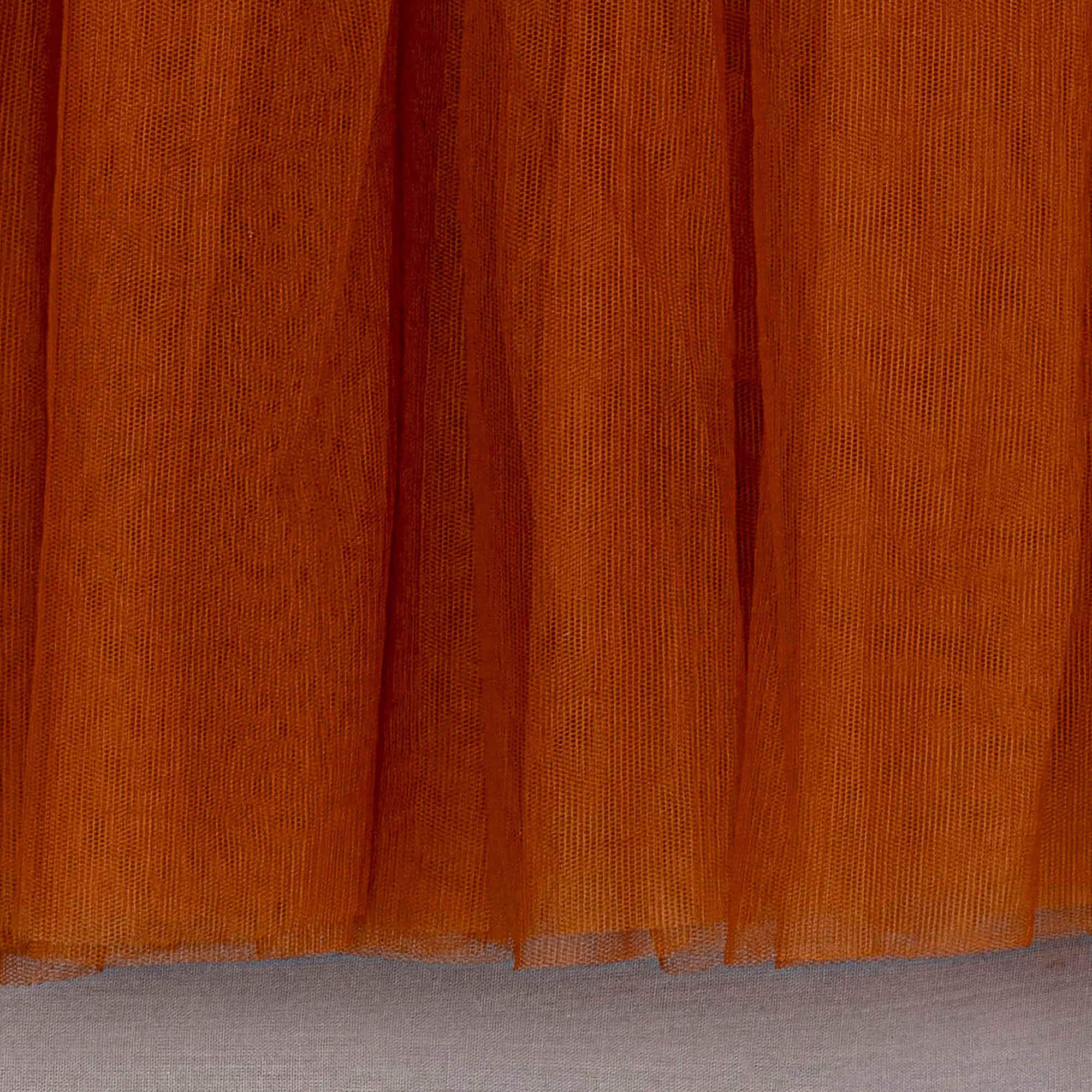 Burnt orange tulle