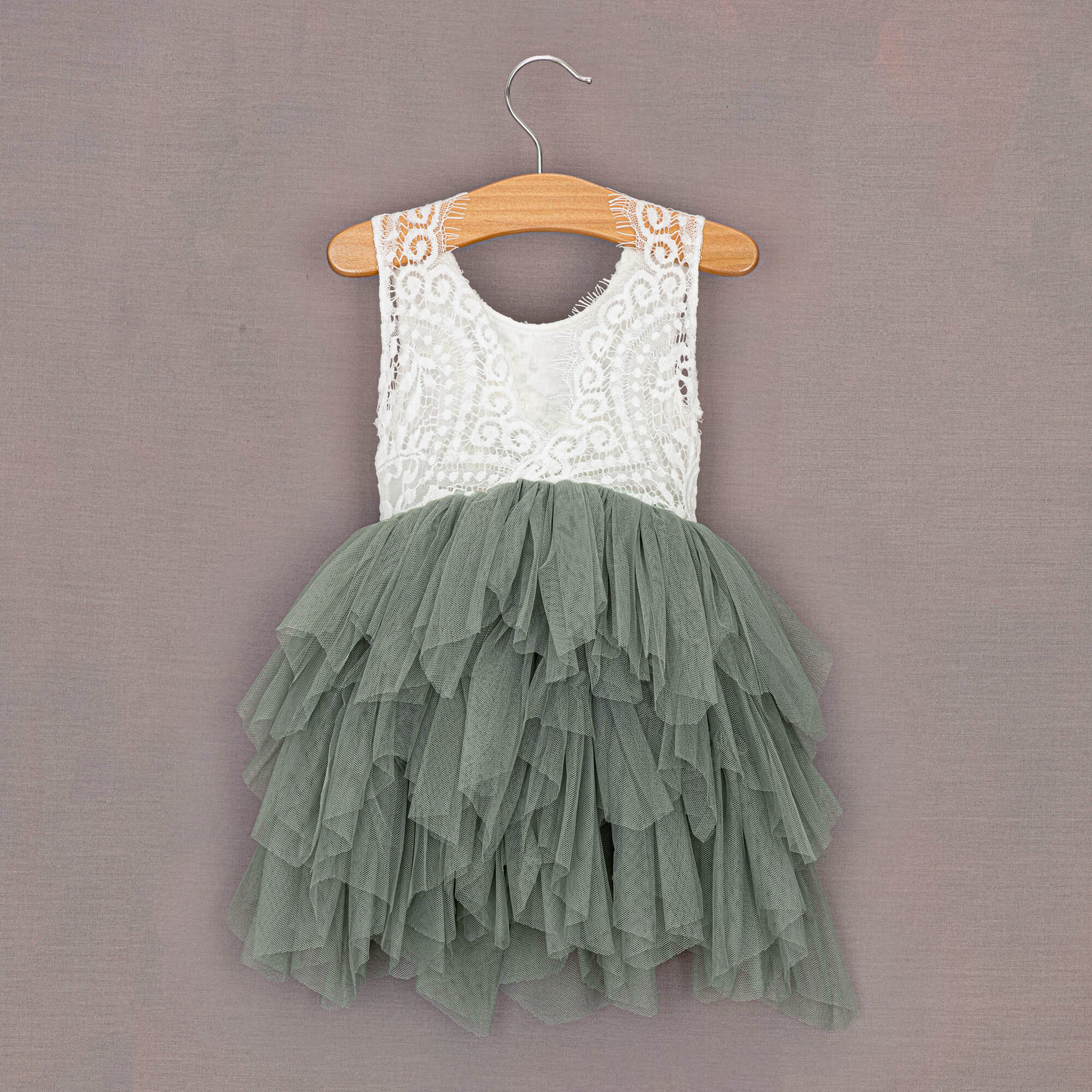 Rear design of dress with v back
