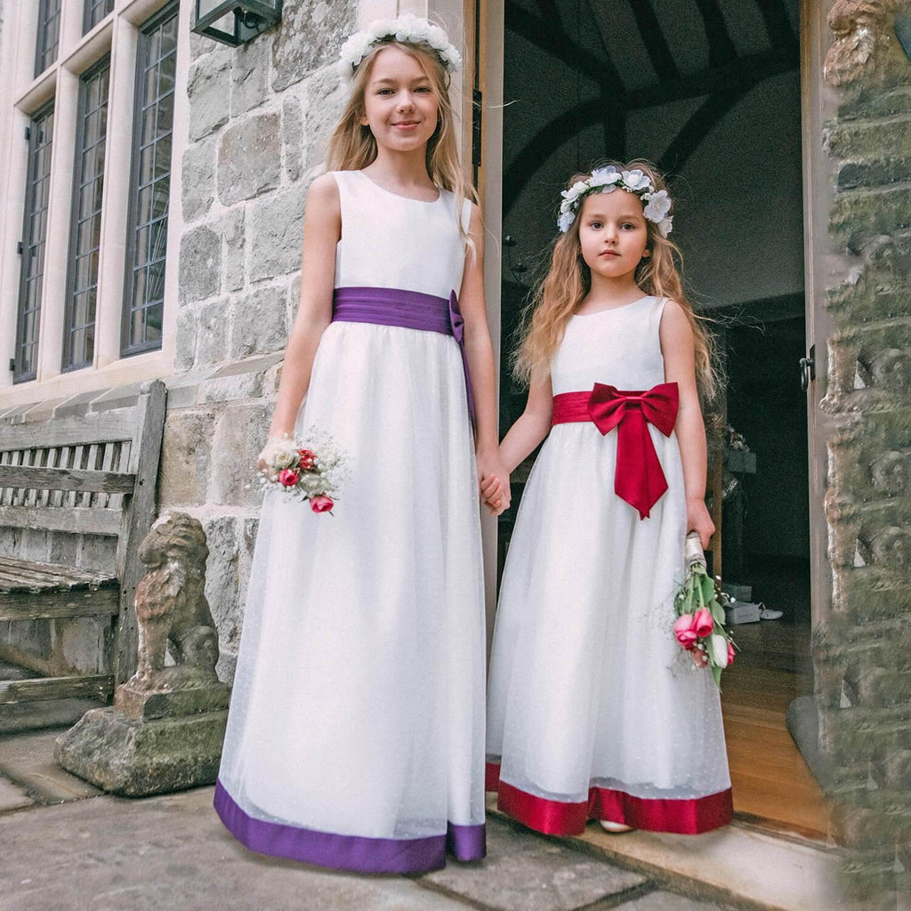 Grace Dress - Purple - UK Flower Girl Boutique