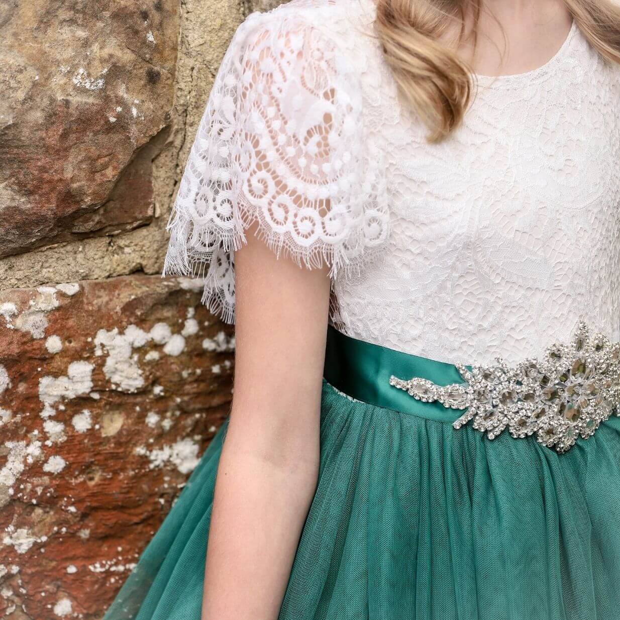 Flutter cap sleeve detailing of Bohemian Princess Dress