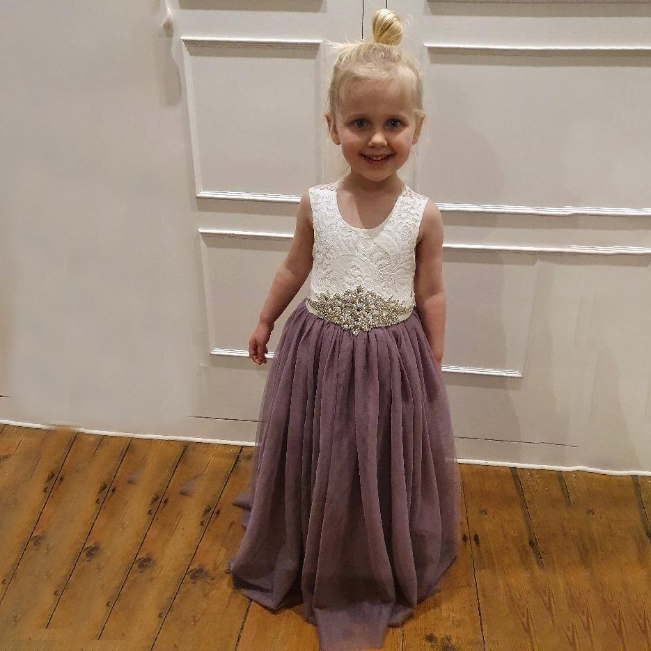 Baby girl wearing pretty dress