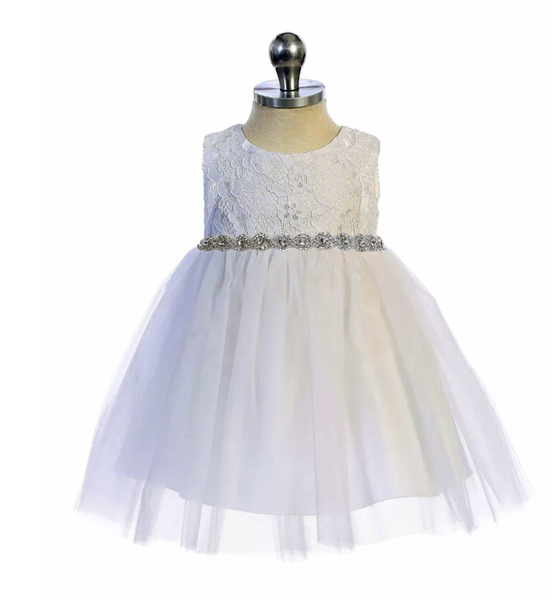 Baby Sophia Dress - White