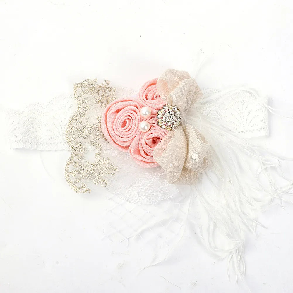 Rosettes baby head piece