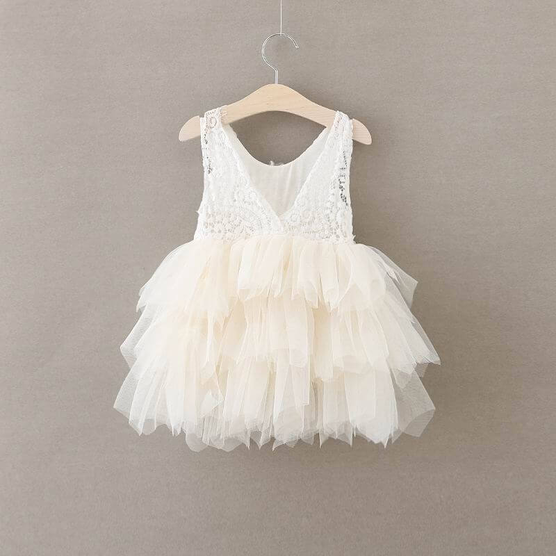 Rear back design of the pretty dress
