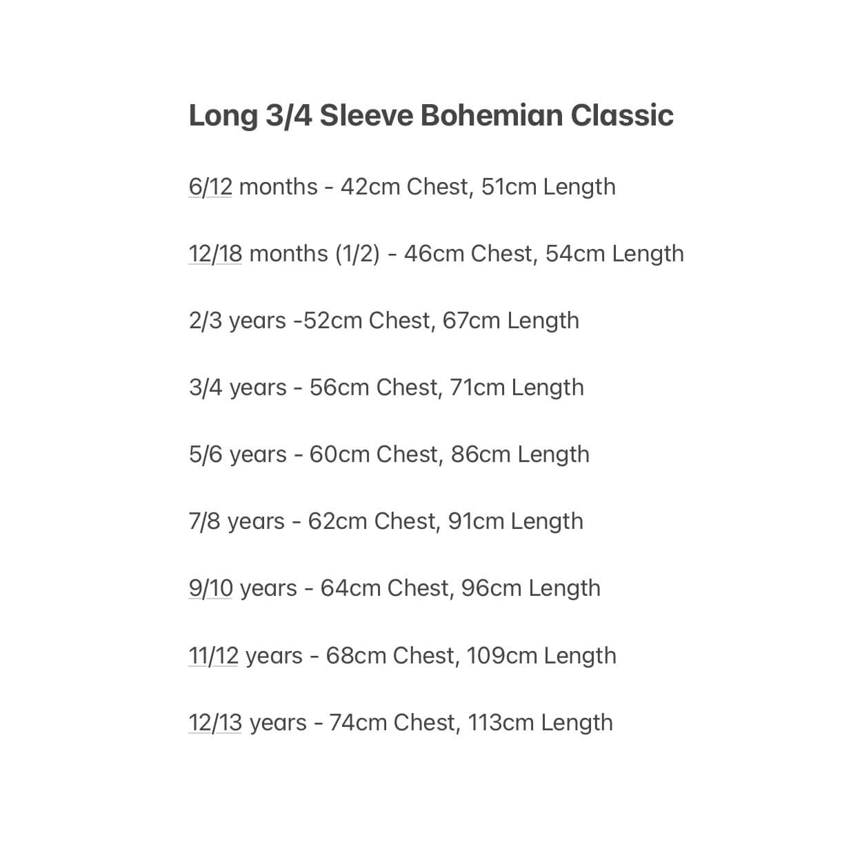 size guide