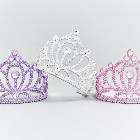 Classic Princess Tiaras in pink, purple and silver
