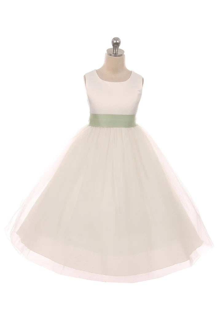 Sage Green Sash Dress