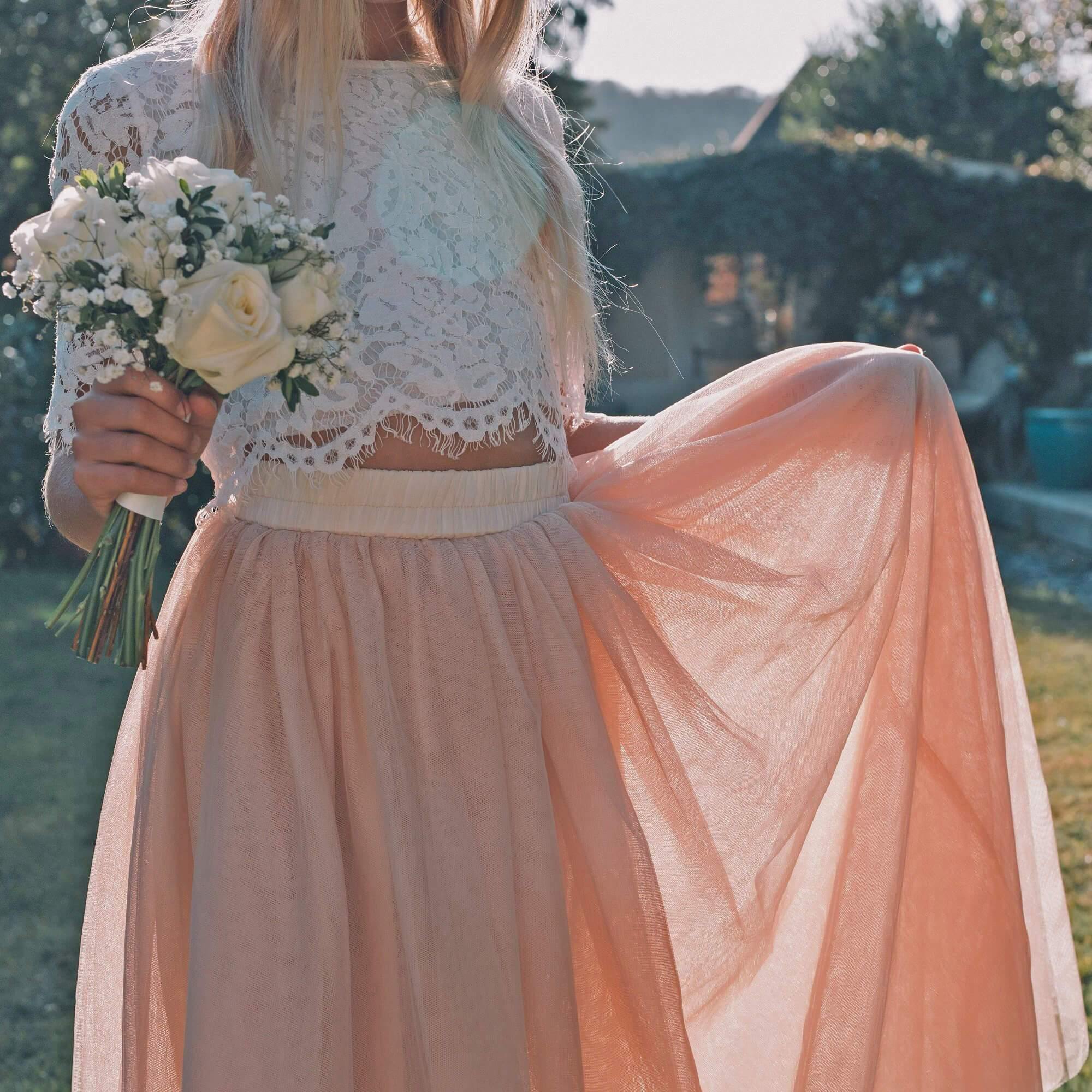 Felicity Couture Set - Apricot Champagne - The `Fairy Princess