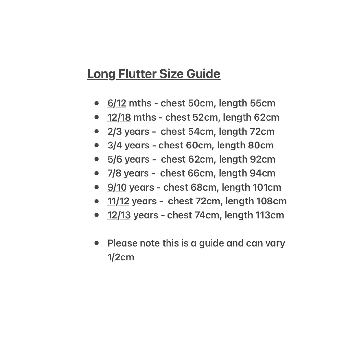 size guide