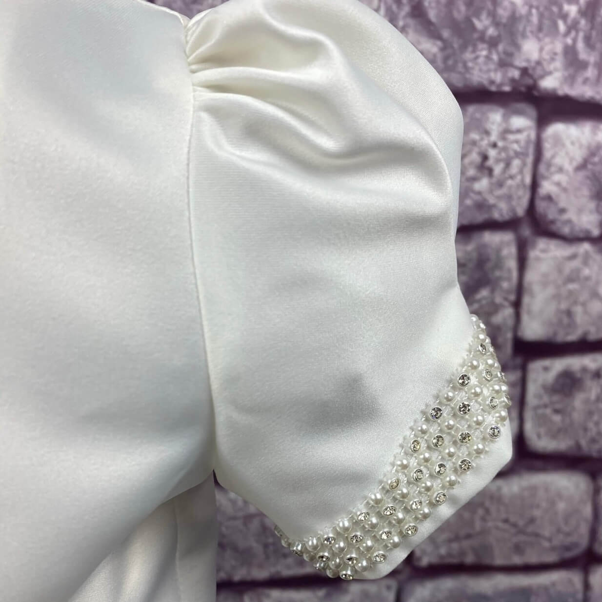 Matching cuff detailing on bolero