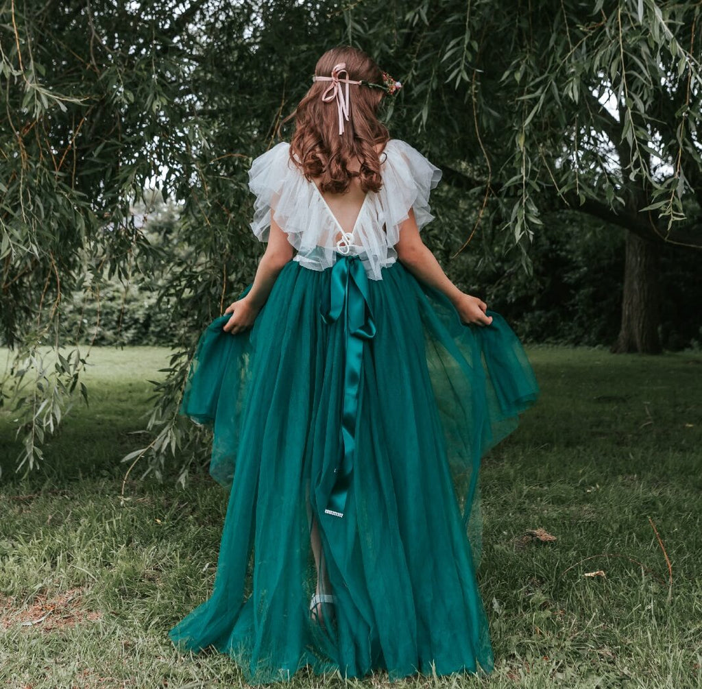 pretty butterfly designed dress
