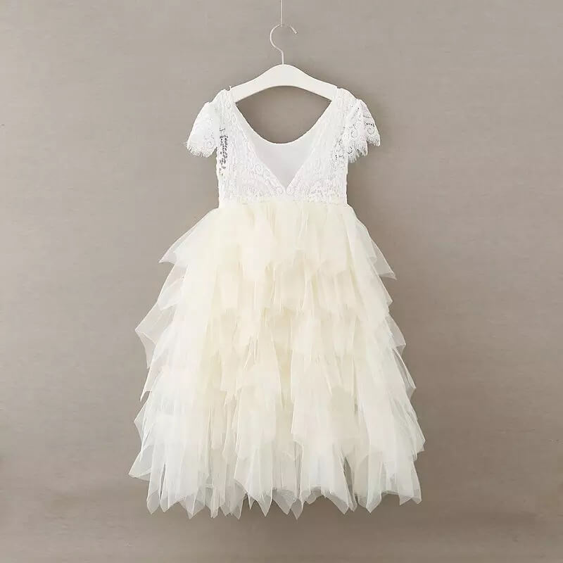Ivory Princess Flutter Dress