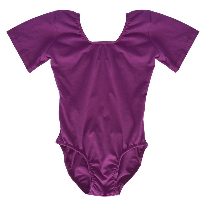 Purple Short Sleeve Leotard