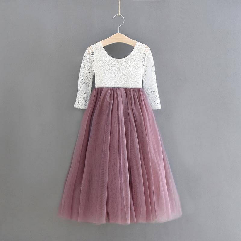 Heather Mauve Baby Bohemian Dress